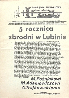Zagłębie Miedziowe Pismo Członków NSZZ „Solidarność” : nr 138/9, 18/19, lipiec, sierpień `87