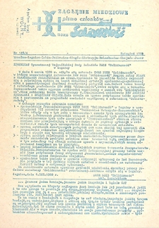 Zagłębie Miedziowe Pismo Członków NSZZ „Solidarność” : nr 145/4, kwiecień `88