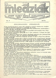 Miedziak ZG „Rudna” : nr 6, maj `89