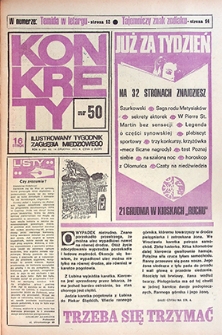 Konkrety nr 50 (83), grudzień `73