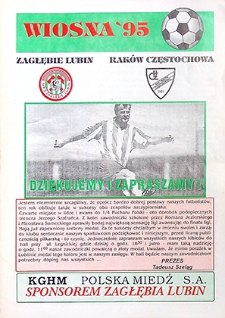 Wiosna '95 : Zagłębie Lubin – Raków Częstochowa