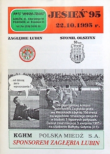 Jesień '95 : 22 października, Zagłębie Lubin – Stomil Olsztyn