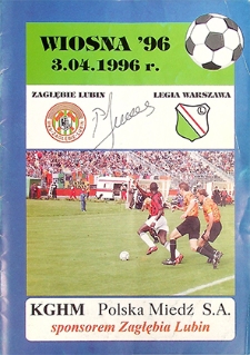Wiosna '96 : 3 kwietnia, Zagłębie Lubin – Legia Warszawa