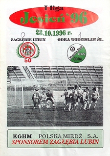 Jesień '96 : 23 października, I Liga, Zagłębie Lubin – Odra Wodzisław Śl.