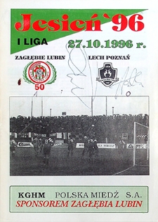 Jesień '96 : 27 października, I Liga, Zagłębie Lubin – Lech Poznań