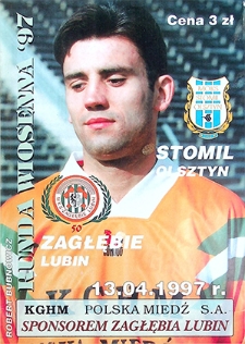 Runda wiosenna '97 : 13 kwietnia, Zagłębie Lubin – Stomil Olsztyn
