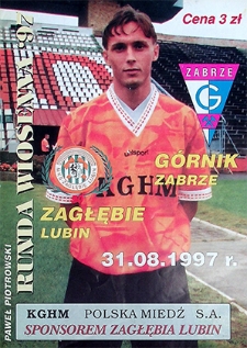Runda wiosenna '97 : 31 sierpnia, Zagłębie Lubin – Górnik Zabrze