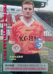 1/16 Pucharu Polski : 10 września, Zagłębie Lubin – Petrochemia Płock