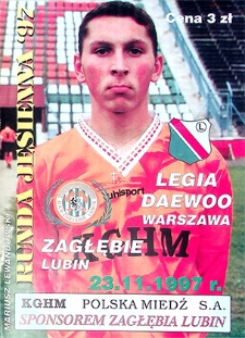 Runda jesienna '97 : 9 listopada, Zagłębie Lubin – Legia DAEWOO Warszawa