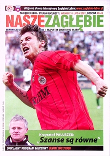 Nasze Zagłębie : Oficjalny program meczowy sezon 2007/2008, 31 lipca 2007
