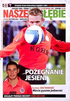 Nasze Zagłębie : Oficjalny program meczowy sezon 2007/2008, 10 listopada 2007
