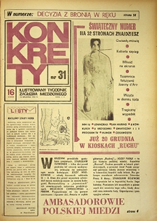 Konkrety nr 31, grudzień `72