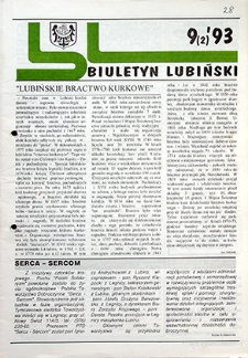 Biuletyn Lubiński nr 9 (2), `93