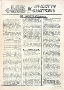 Biuletyn Zjazdowy nr 18, październik `81