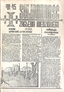 Solidarność Zagłębia Miedziowego nr 45, listopad `81