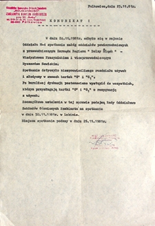 Komunikat : listopad `81