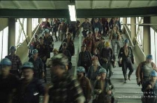 Zakłady Górnicze „Rudna” : górnicy wychodzący z pracy