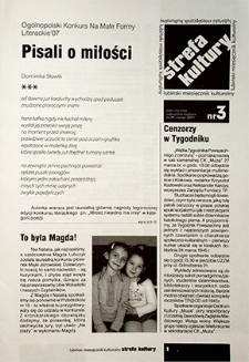 Strefa Kultury nr 3 (29), marzec 2007