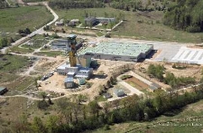 Zakłady G&oacute;rnicze &bdquo;Rudna&rdquo; : szyb R-IX widziany z lotu ptaka