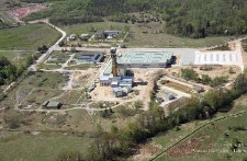 Zakłady G&oacute;rnicze &bdquo;Rudna&rdquo; : szyb R-IX widziany z lotu ptaka