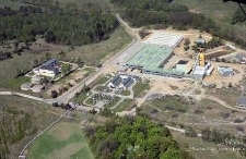 Zakłady G&oacute;rnicze &bdquo;Rudna&rdquo; : szyb R-IX widziany z lotu ptaka