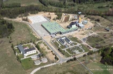 Zakłady G&oacute;rnicze &bdquo;Rudna&rdquo; : szyb R-IX widziany z lotu ptaka