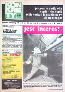 Konkrety nr 37 (1048), wrzesień `92