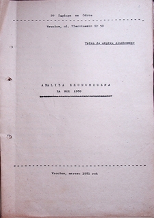 Analiza ekonomiczna za rok 1980