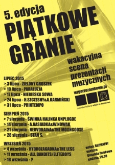 Piątkowe Granie : piąta edycja