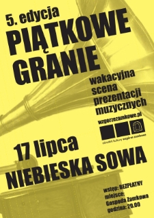 Piątkowe Granie : piąta edycja – Niebieska Sowa