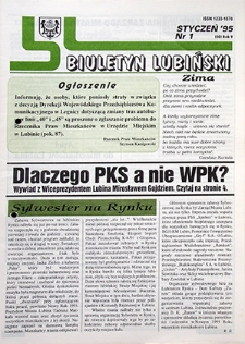Biuletyn Lubiński nr 1 (50), styczeń `95