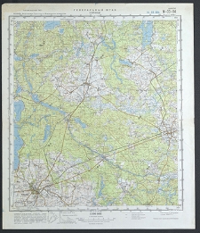 Mapa topograficzna : N-33-84 : Chojnice