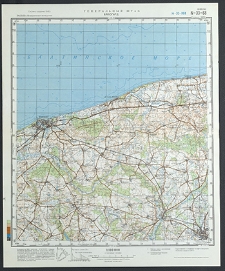 Mapa topograficzna : N-33-68 : Białogard