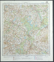 Mapa topograficzna : N-34-XX : Ostróda