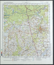 Mapa topograficzna : N-34-XXIV : Grodno