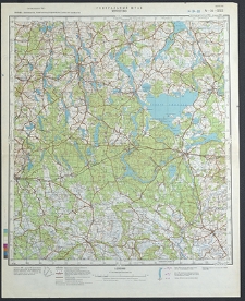 Mapa topograficzna : N-34-XXII : Mrągowo