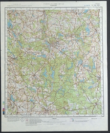 Mapa topograficzna : N-34-XXI : Olsztyn