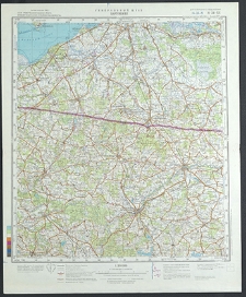 Mapa topograficzna : N-34-XV : Bartoszyce