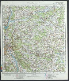 Mapa topograficzna : N-34-XXXIV : Warszawa