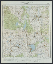 Mapa topograficzna : N-33-113-B : Chojna