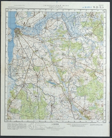 Mapa topograficzna : N-33-78-B : Kamień Pomorski