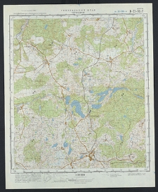 Mapa topograficzna : N-33-60-G : Sierakowice