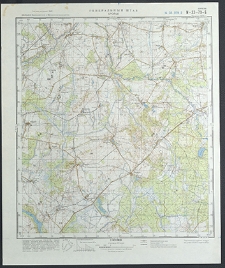 Mapa topograficzna : N-33-79-B : Brojce