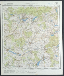 Mapa topograficzna : N-33-91-G : Chociwel