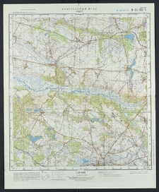 Mapa topograficzna : N-33-103-B : Choszczno