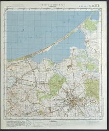 Mapa topograficzna : N-33-69-A : Koszalin