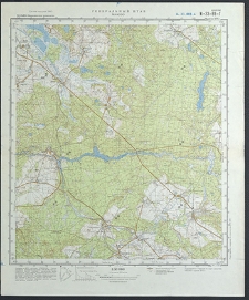 Mapa topograficzna : N-33-69-G : Manowo