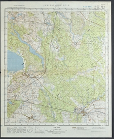 Mapa topograficzna : N-33-82-G : Czarne