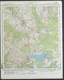 Mapa topograficzna : N-33-82-A : Bobolice