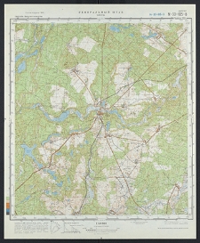 Mapa topograficzna : N-33-105-W : Człopa